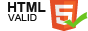 Valid HTML 5